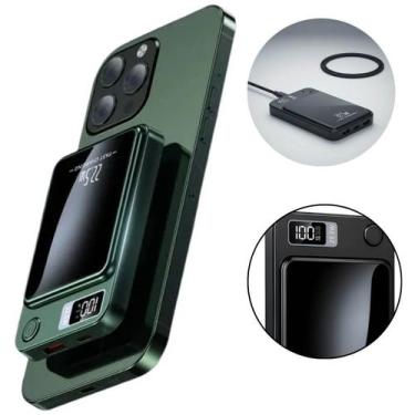 Imagem de Carregador Portátil Magnético Power Bank 10000mAh Bateria Externa Fast