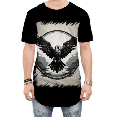 Imagem de Camiseta Longline de Águia Asas Coragem Visão 13 - Kasubeck Store®, P