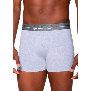 Imagem de Cueca Boxer Lupo 00784-016 Adulto Algodão T. P/GG, GG, 8000, Cinza mes