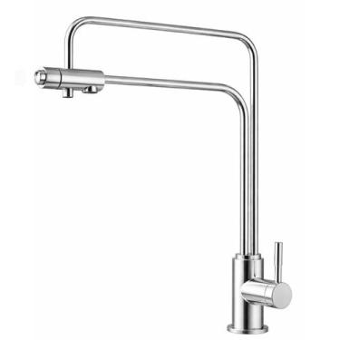 Imagem de Torneira Filtro Cozinha Monocomando Luxo (com Saída P/ Água) - Sollux