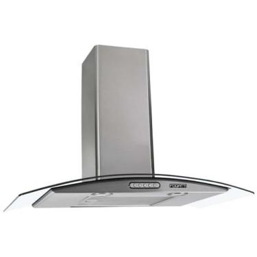 Imagem de Coifa Exaustor de Parede 75cm Vidro Curvo Fogatti, 110V