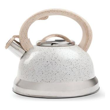 Imagem de Chaleira Bule Alumínio Com Apito Roma Brinox 2,7 Litros, VANILLA