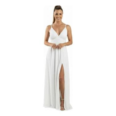 Imagem de Vestido Longo Com Fenda Elegante - Festas, Noivados - Dinéia Cintra, B