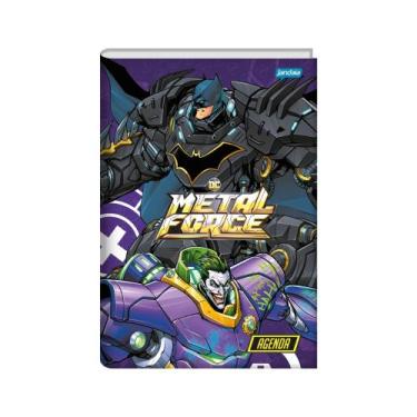 Imagem de Agenda Permanente Escolar Brochura DC Metal Force 192pag - Jandai