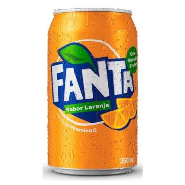 Imagem de Refrigerante Fanta laranja  lata 350 ml