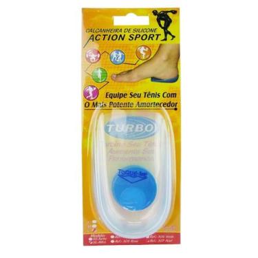 Imagem de Calcanheira  Silicone Action Sport - Ortho Pauher, Azul, P