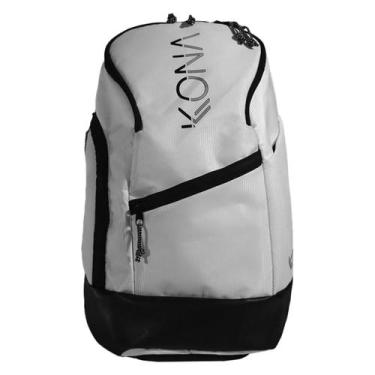 Imagem de Mochila Raqueteira Beach Tennis Kona Plus Branco/Preto