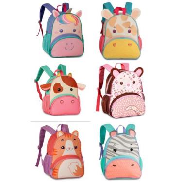 Imagem de Mochila Escolar Infantil Menina Bichinhos Zoo Clio Pets Original Anima