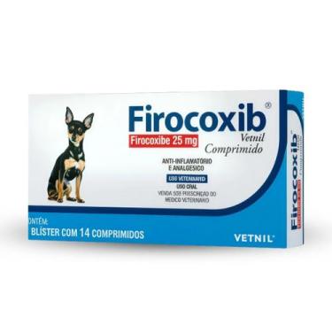 Imagem de Firocoxib Vetnil Anti-inflamatório Para Cães 25mg com 14 Comprimidos