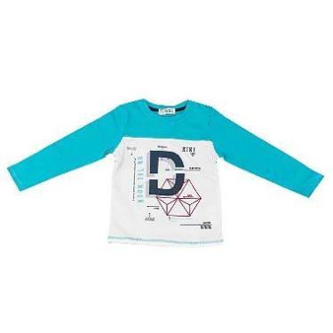 Imagem de Camiseta Infantil Menino D Kiki  - kiki & Mily, Azul turquesa, 6