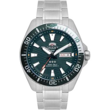 Imagem de Relogio Orient Masculino Automatico Sport Sea Aco Fundo Verde YN6SS012