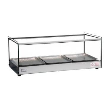 Imagem de Estufa Vitrine Elétrica Quente 3 Bandejas Inox Erato com Termostato Ti