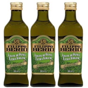 Imagem de Kit 3 Azeite Oliva Italiano Filippo Berio Extravirgem 500ml