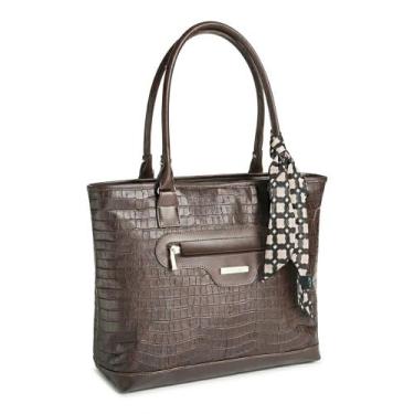Imagem de Pasta / Bolsa Marcella Notebook 15.6' Tiracolo Feminina Croco Viccina,
