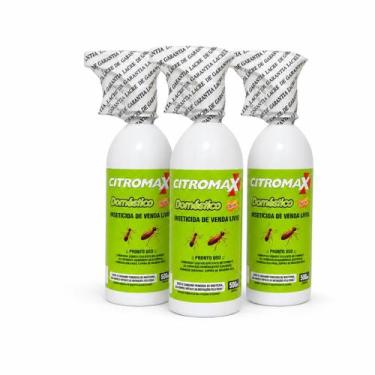 Imagem de Kit 3 Repelente Doméstico Citromax 500ml Moscas Pulgas