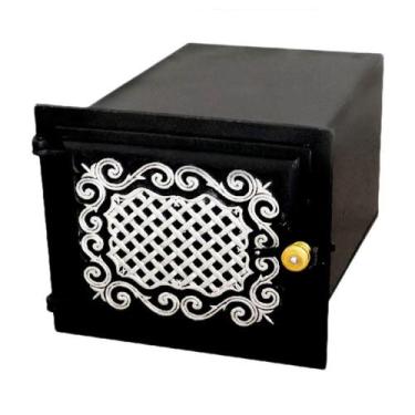 Imagem de Forno Fogão a Lenha 101-BS Alumínio Fundido Mesa Esmaltada 50x35x30cm 
