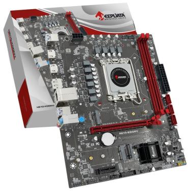 Imagem de Placa Mãe Keepdata H610-KDGNV Socket LGA 1700 DDR4 ATX 4 Slots Memória 3200MHz Pcie 4.0 para Gaming com Suporte Até 64GB
