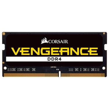 Imagem de Memória RAM para Notebook Corsair Vengeance DDR4 32GB 2666MHz com Desempenho Alto - CMSX32GX4M1A2666C18 - Preto