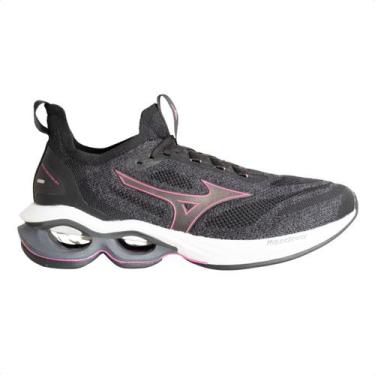 Imagem de Tenis Running Wave Creation 24 Mizuno, Preto, Cinza ferro, 36