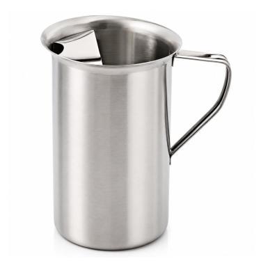 Imagem de Jarra D1927 com Aparador de Gelo Aço Inox Escovado 1,5L para Água Suco e Leite Inox Dolce Home