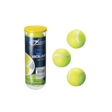 Imagem de Bola Bolinha De Tenis No Tubo Com 3 Verde Art Sport - ART sPORT 