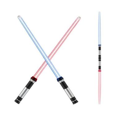 Imagem de Sabre De Luz LED a Laser 2 Peças, Espada Iluminada Para Cosplay Com So