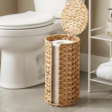Imagem de Porta papel higiênico de chão Lyksgir em jacinto-dágua 37 x 18 x 18 cm