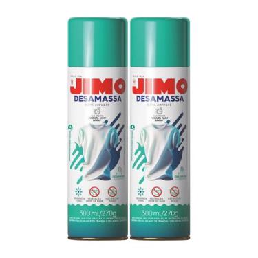 Imagem de Kit 2 Jimo Desamassa Roupas Sem Passar Ferro Elimina Odores 300ml cada