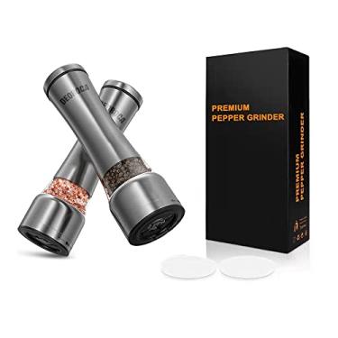 Imagem de Moedor de Sal e Pimenta Manual com Ajuste de Grossura – Aço Inoxidável e Acrílico