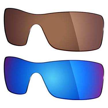 Imagem de Mryok 2 pares de lentes polarizadas de substituição para óculos de sol Oakley Batwolf – Opções