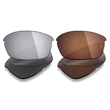 Imagem de Mryok 2 pares de lentes polarizadas de substituição para óculos de sol Oakley Flak Jacket – Opções