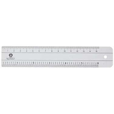 Imagem de Régua Ferragista em PVC Larga 6", Branco, 170 x 33 x 1 mm, Trident