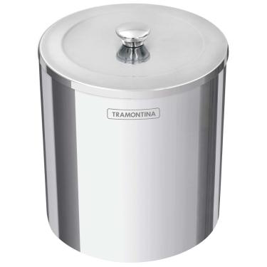 Imagem de Lixeira Tramontina com Tampa Útil 94540/036 em Aço Inox – 5 L