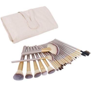 Imagem de Kit Pinceis Maquiagem Profissional 24 Peças com Estojo Organizador