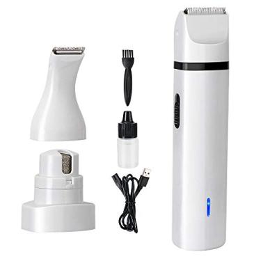 Imagem de Triturador de unhas para animais de estimação recarregável USB arquivo profissional sem fio elétrico baixo ruído indolor patas moagem e suavização cuidado com garras para cães gatos