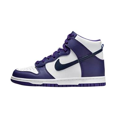 Imagem de Nike Dunk High Grade School White/Purple/Navy DH9751-100 (DH9751-100, Numeric_6_Point_5)