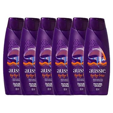 Imagem de Kit com 6 Shampoos Aussie Bye Bye Frizz Maciez e Brilho 180ml
