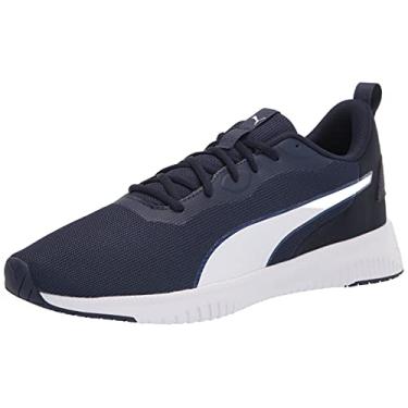 Imagem de PUMA Tênis de corrida masculino Flyer Flex, Pavão, branco, 8.5