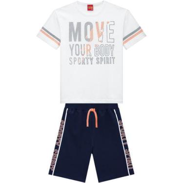 Imagem de Conjunto Infantil Masculino Camiseta + Bermuda Kyly Moving