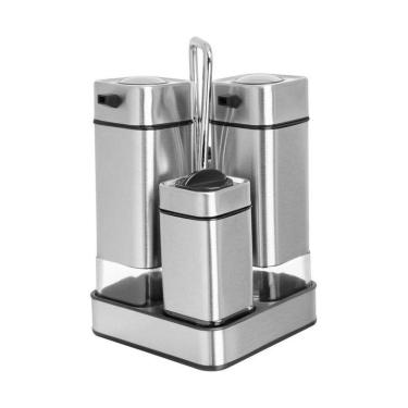 Imagem de Jogo Galheteiro Aurora Spice Mix 3 Peças 220 ml   Home Style