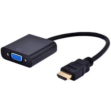 Imagem de AYAGROUP AYA 9" HDMI macho para VGA fêmea (15 pinos) conversor adaptador de vídeo 1080p para PC, TV, notebooks