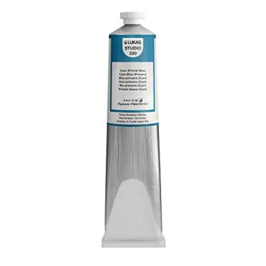 Imagem de LUKAS Studio Professional Tinta a óleo Color Paint High Pigment Professional Artist Paint - Tubo de 200 ml - Azul ciano (Primário)