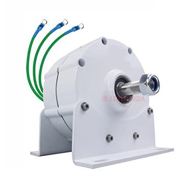 Imagem de New Energy Permanent magnet Gerador de vento de baixa velocidade 1000W 12V 24V 48V 220V Gerador de ímã permanente sem engrenagem para turbina eólica Turbina de água (branco),48v