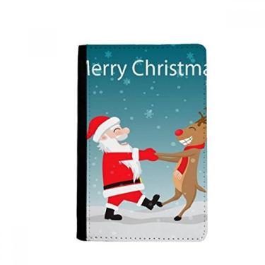 Imagem de Carteira de Natal Papai Noel Alce Festival Porta Passaporte Notecase Burse Capa Carteira Cartão, Multicolor