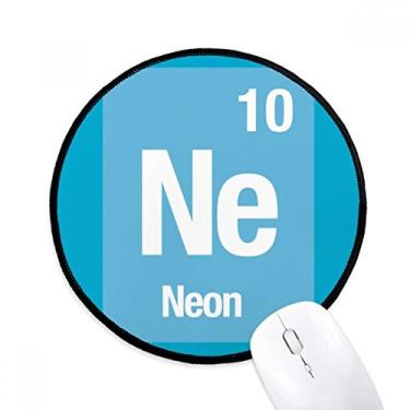 Imagem de DIYthinker Ne Neon Chemical Element Science Mouse Pad Desktop Office Tapete Redondo para Computador