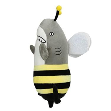 Imagem de yuandan brinquedo de pelúcia abelha tubarão de pelúcia, boneca de pelúcia dos desenhos animados bicho de pelúcia boneca fofa almofada decoração para casa presentes de aniversário crianças