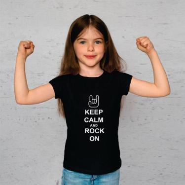 Imagem de Camiseta Infantil Keep Calm Preta - Little Rock