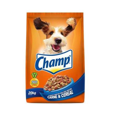 Imagem de Ração Champ Para Cães Adultos Sabor Carne E Cereal - 20Kg