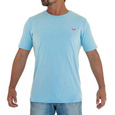 Imagem de Camiseta Masculina Básica Algodão 30.1 Premium Azul Bb - Brotherhood
