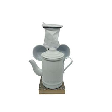 Imagem de Xícara Café Gourmet, Suporte Coador Caneca 80ml Bule 500ml